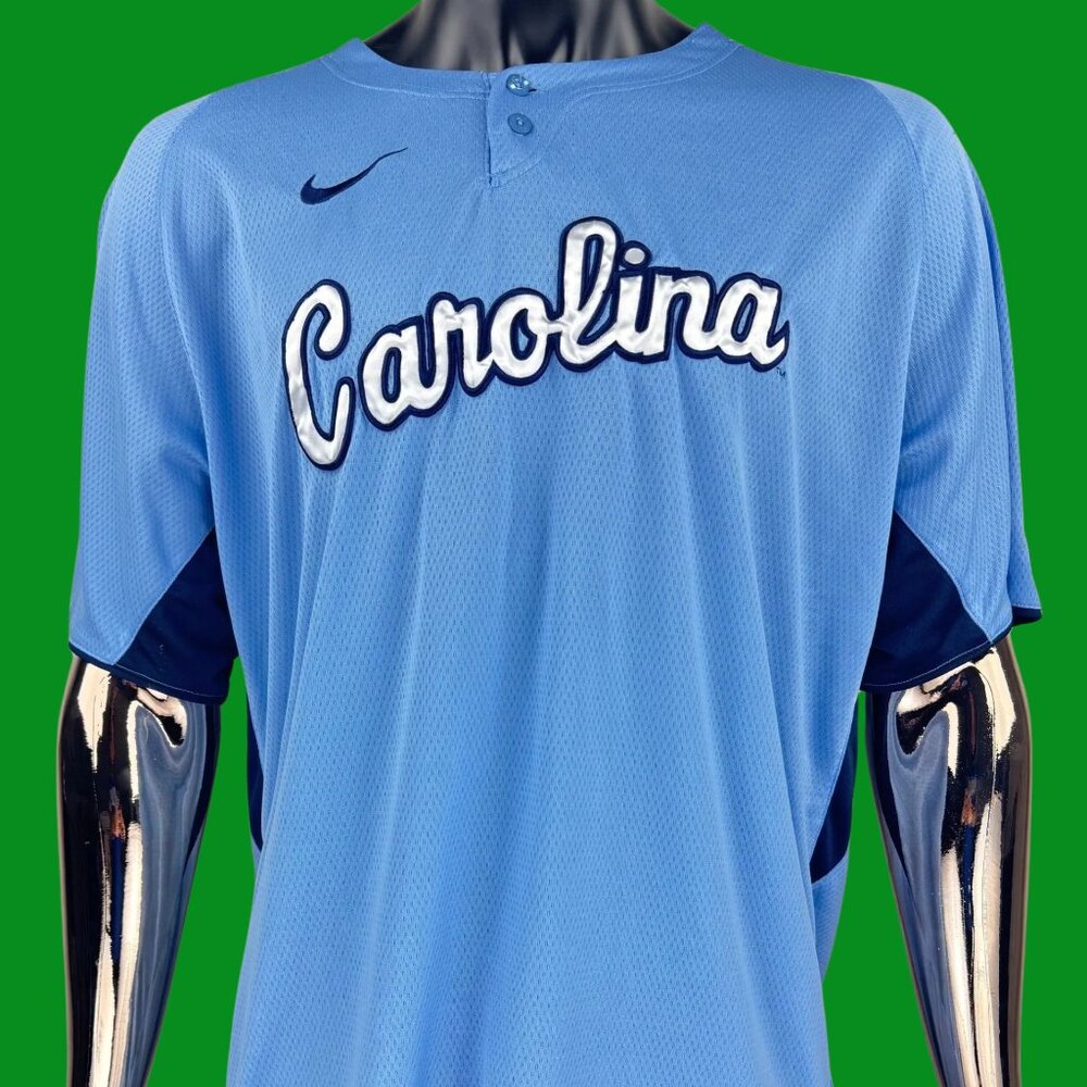 VTG University of North Carolina Stitched Tar-heel Nike Dri-Fit Baseball Jersey